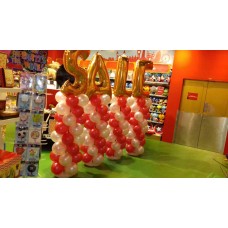 Balloon column with wording